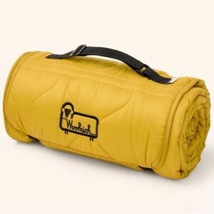 70"x50" Outdoor Throw Blanket with Tree Graphic Yellow/Dark Green - Woolrich New